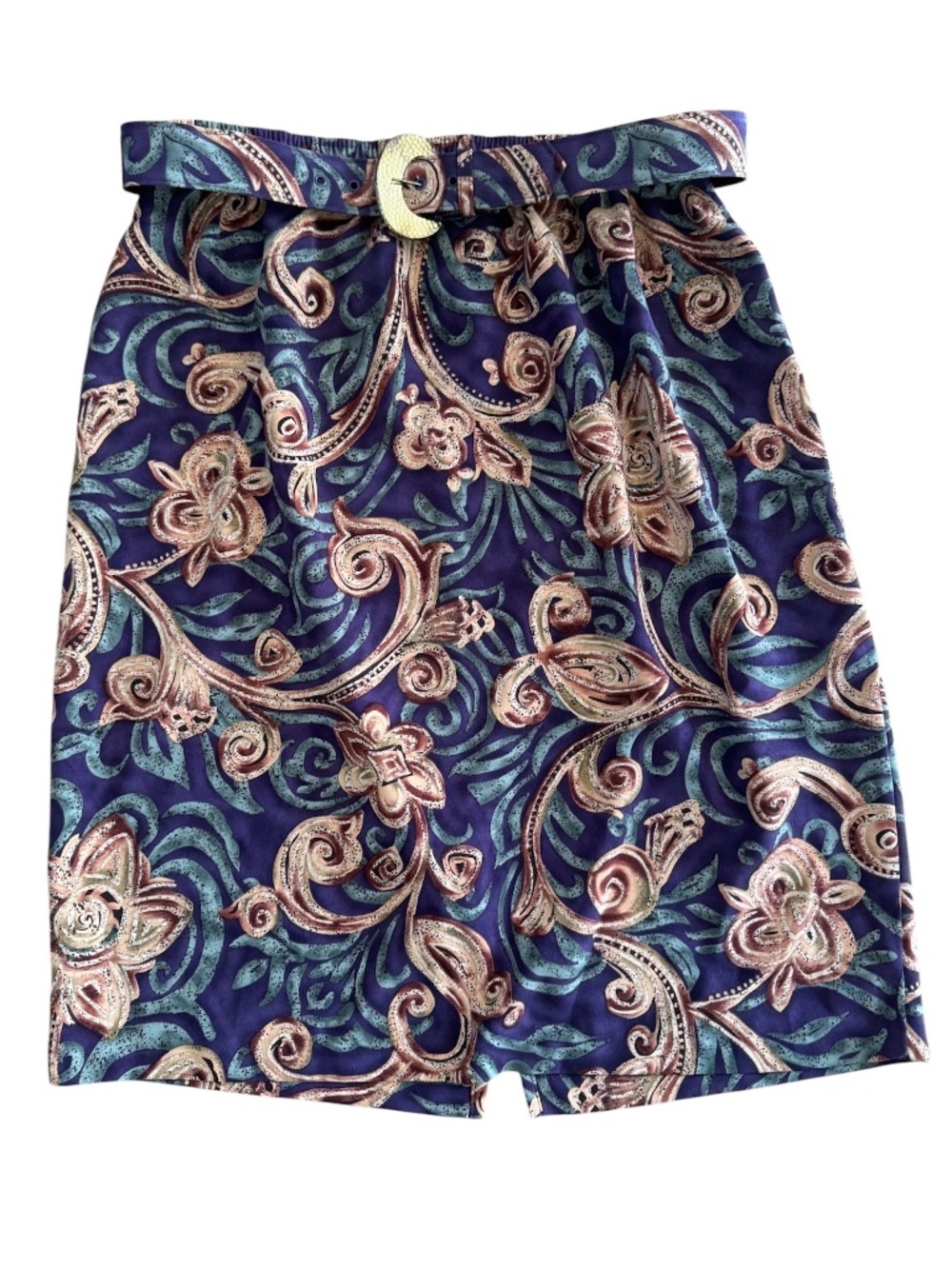 Maggie Sweet Paisley Print Skirt Size Large